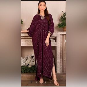 Elegant Purple Women's Dress